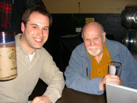 Andrew Self (left) with Fred Eckhardt