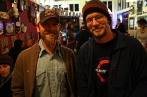 Matt Brynildson (left) of Firestone Walker and Chris Ormand of Belmont Station