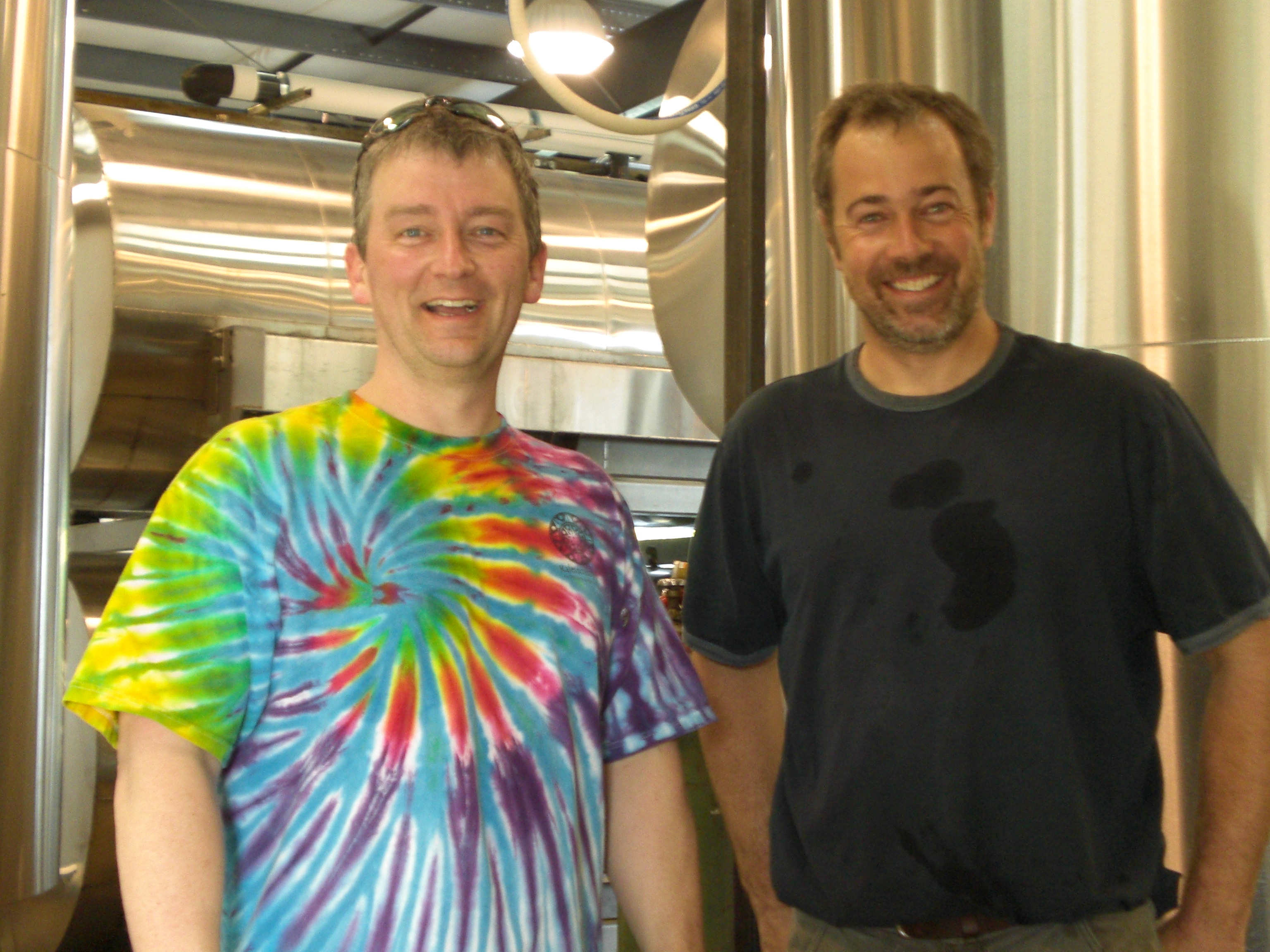 SOB founder Tom Hammond (left) and brewer Scott Saulsbury