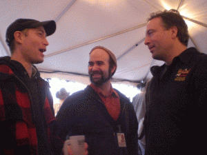 L to R: Jeff Alworth, Vasilios Gletsos, and Preston Weesner at Holiday Ale Fest