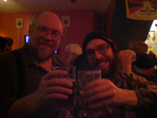 John Foyston (left) at Roots Organic Brewery on December 16, 2010