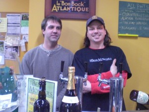 The Beermongers: Craig Gulla (right) and Sean Campbell