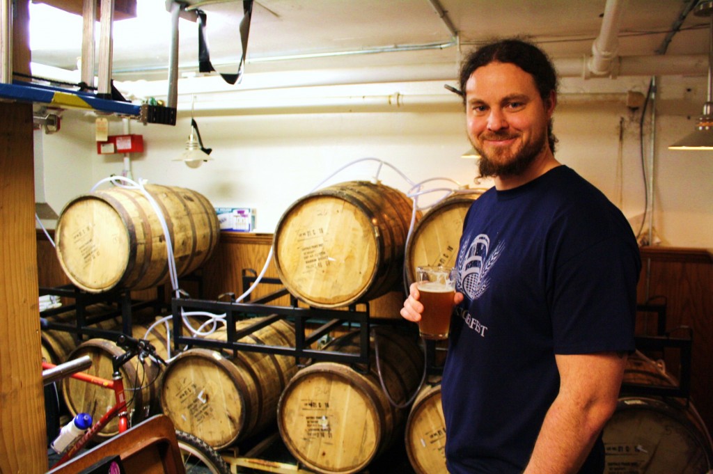 Block 15's Nick Arzner at home in the cellar