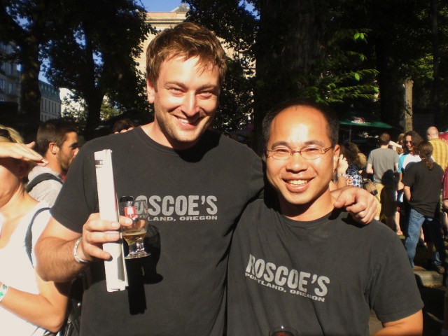 Roscoe's founders Jeremy Lewis (left) and Quyen Ly