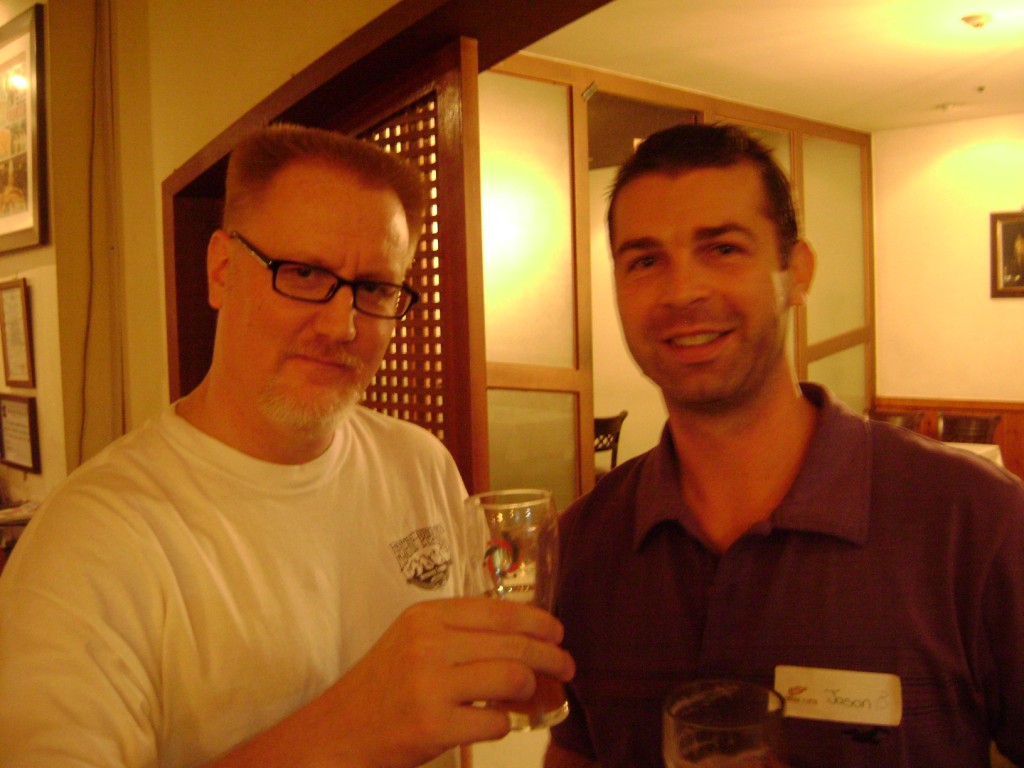 Bill Miller (left) with Brewpublic's Jay Butler