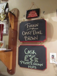 firkin/cask board at Redhook in Portsmouth, NH