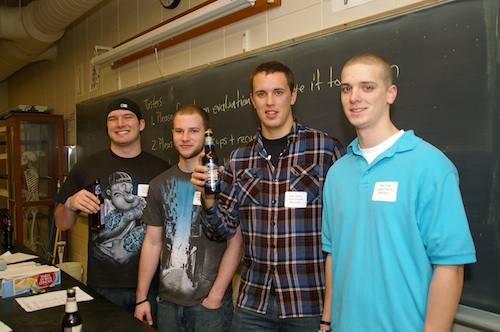 Students from the Art and Science of Brewing
