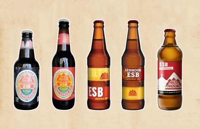 Redhook ESB bottle evolution over the past 30 years