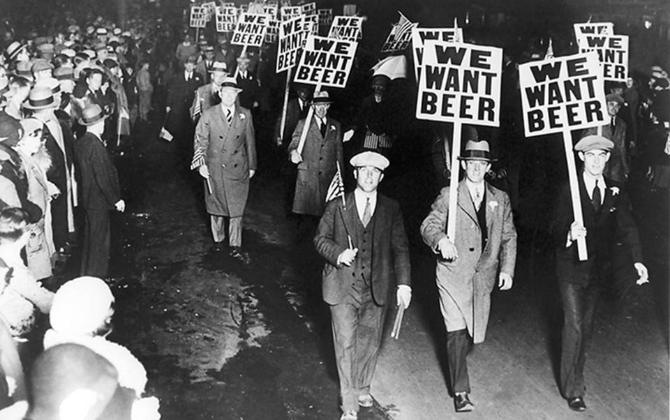 Prohibition beer rally  "We Want Beer!"