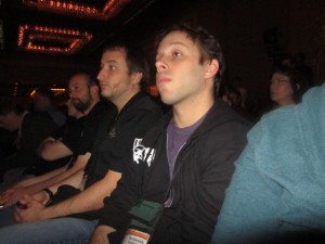 Breakside Brewery's Ben Edmunds watches on to speakers at the CBC '11