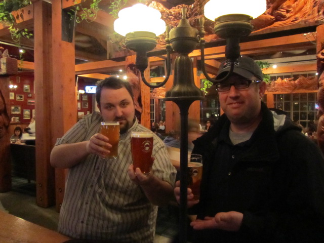 Brewpublicans Theo Skourtist (left) and D.J. Paul at Deschutes' Portland Pub