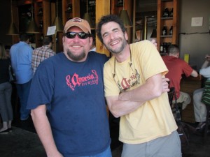 Amnesia brewer/founder Kevin King (left) and head brewer Chris Spollen 