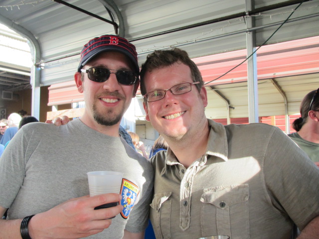 Angelo (left) with cousin Tony De Ieso at Amnesia Single Hop Fest