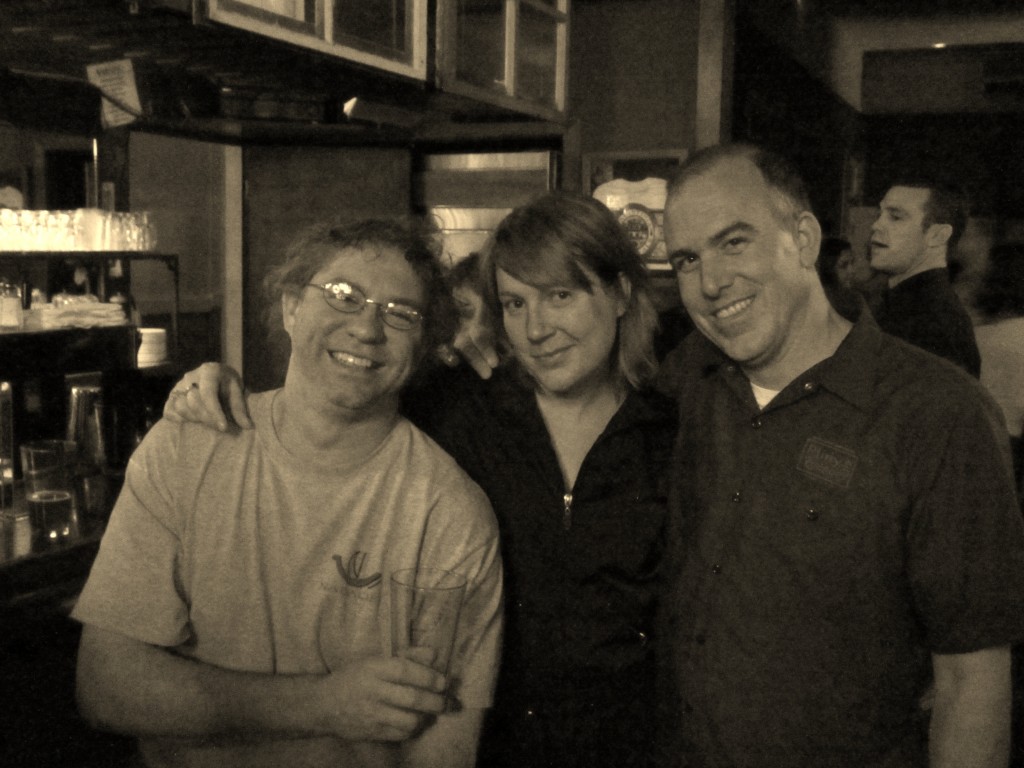L to R: Napa Valley Brewmaster Brad Smithloff, Ashley Routson aka The Beer Wench, and Calistoga Inn's Peter Stetson