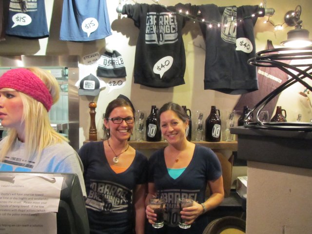 The friendly and hardworking staff at 10 Barrel Brewing Co.