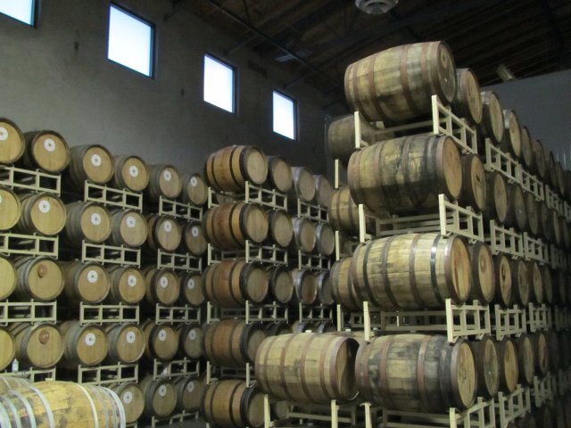 Barrel room at Deschutes Brewery in Bend, OR