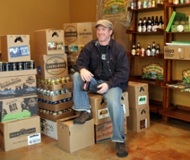 Steve Krause of The Hoppy Brewer (photo by www.theoutlookonline.com)
