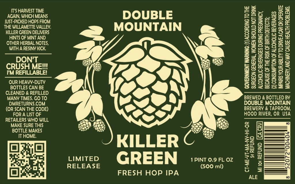 Double Mountain Killer Green Fresh Hop IPA