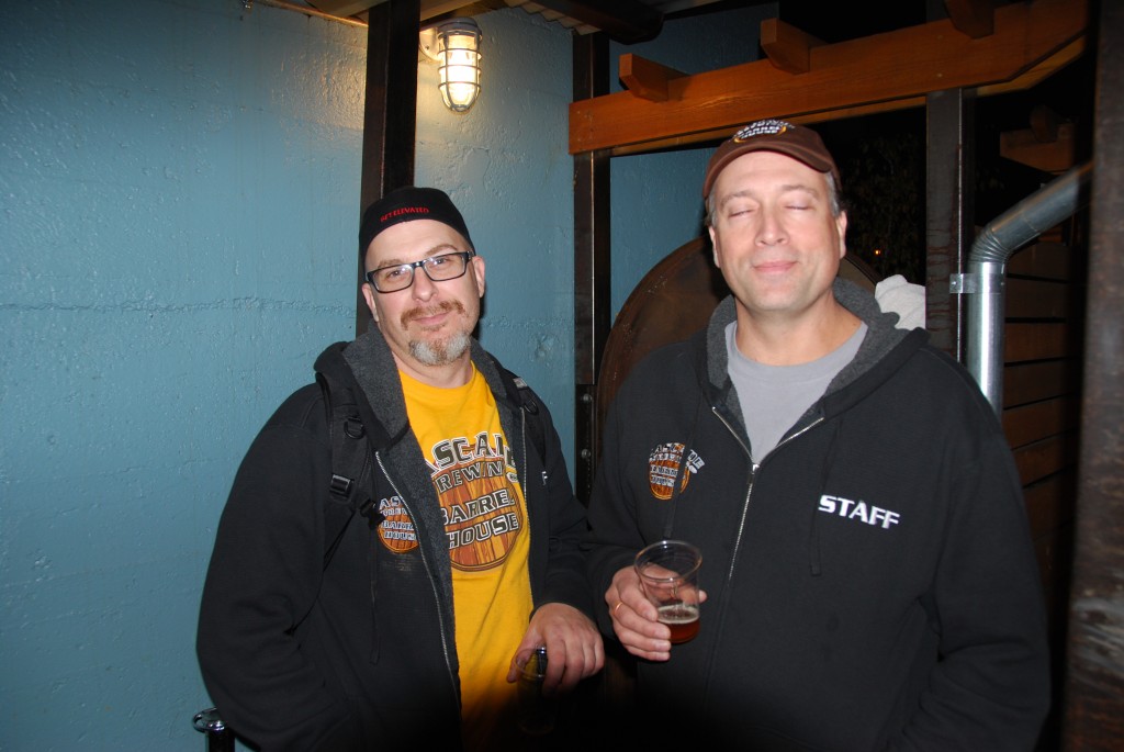 Ryan McCarthy (left) and Preston Weesner of Cascade Brewing at Killer Pumpkin Fest 2012