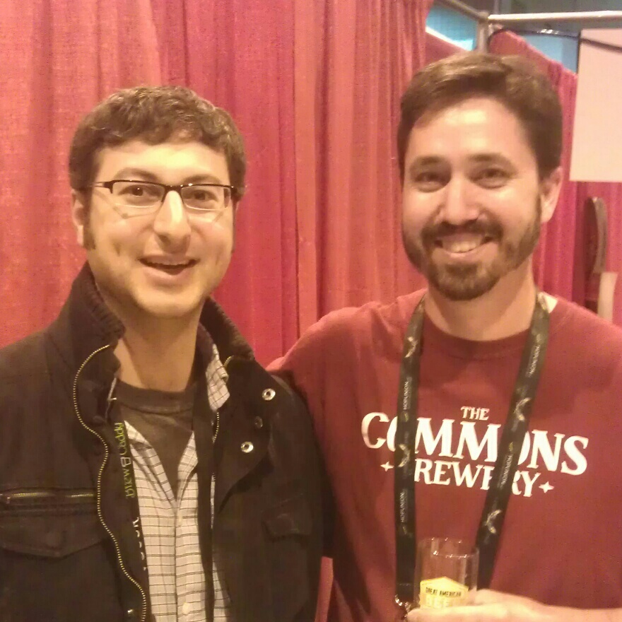 UpWright: Upright brewmaster Alex Ganum (left) and Commons brewmaster Mike Wright