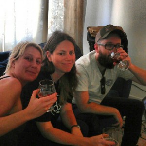 Jen Meuhlbaur (center) with Ashley V Routson (right) and Jared Shoup (right)