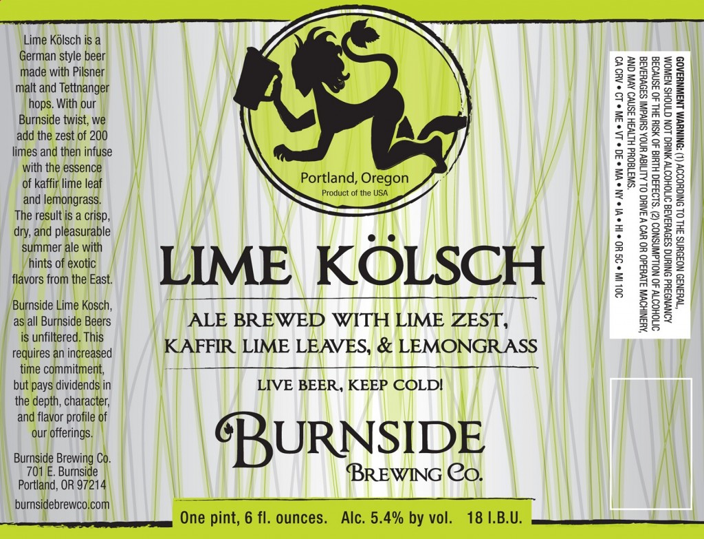 Burnside Brewing Lime Kolsch