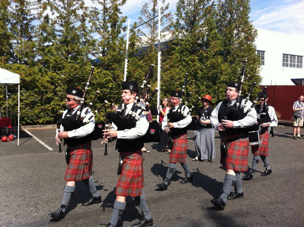 Bagpipers at Scottish Festival