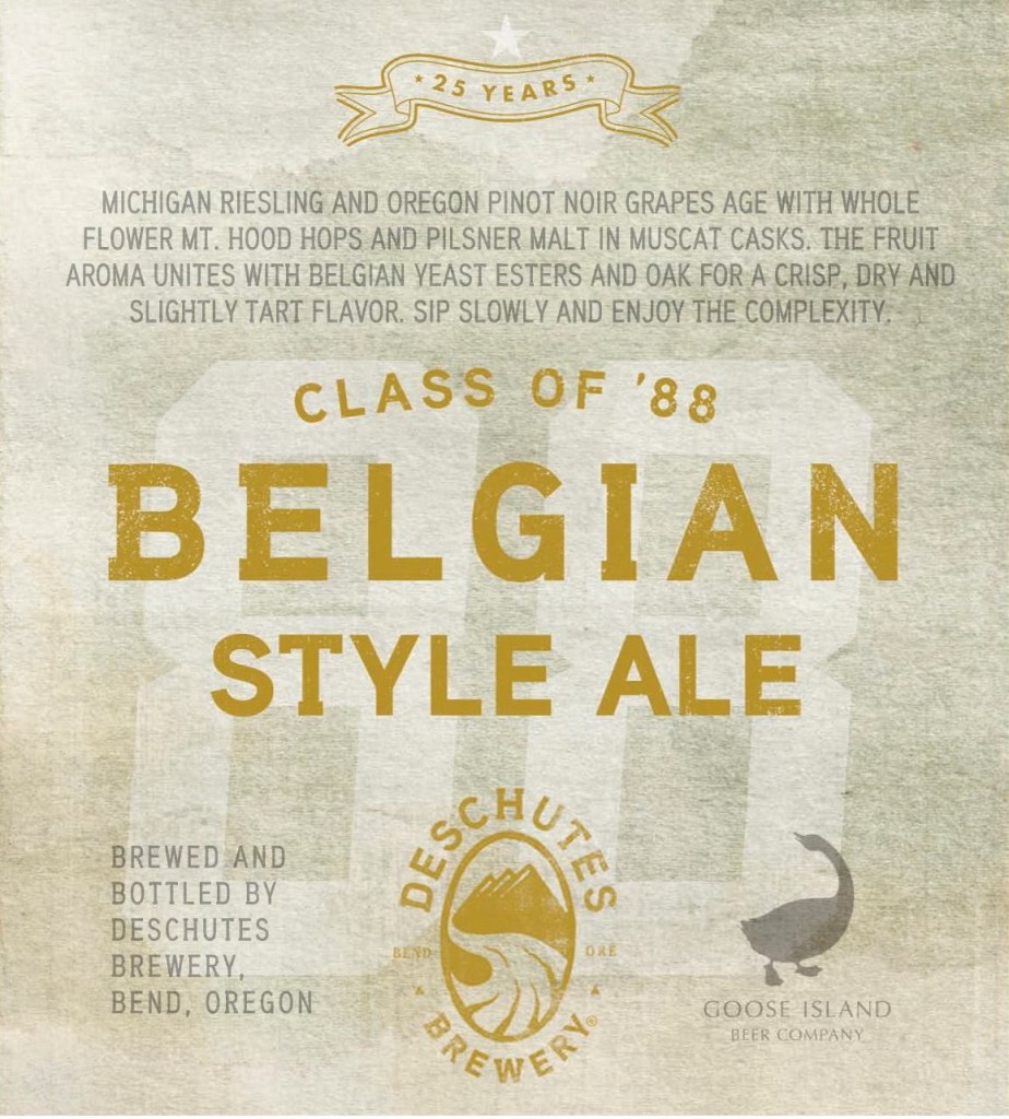Deschutes Class of '88 Belgian Style Ale