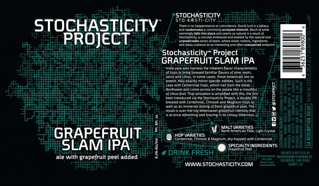 Stochasticity Project Grapefruit Slam IPA Label
