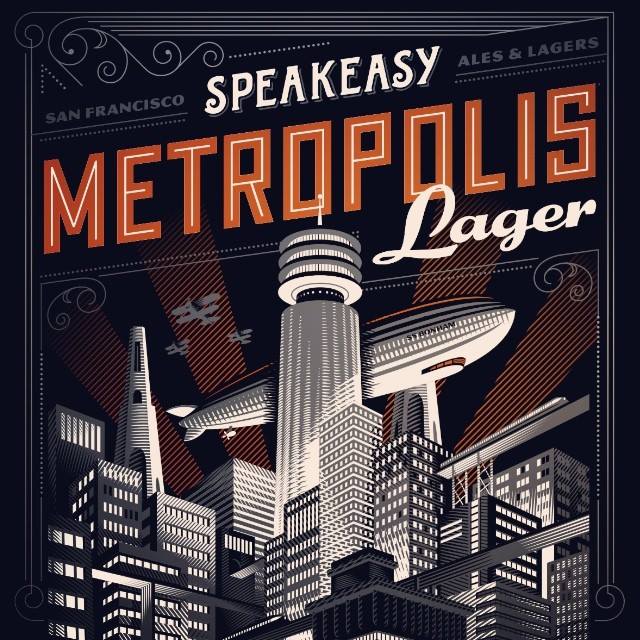 Speakeasy Metropolis Lager Label
