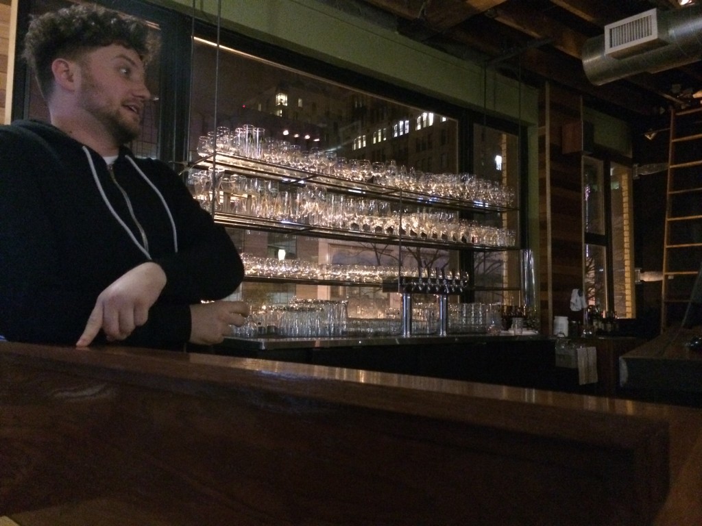 Bill Holding down the bar at The Upper Lip