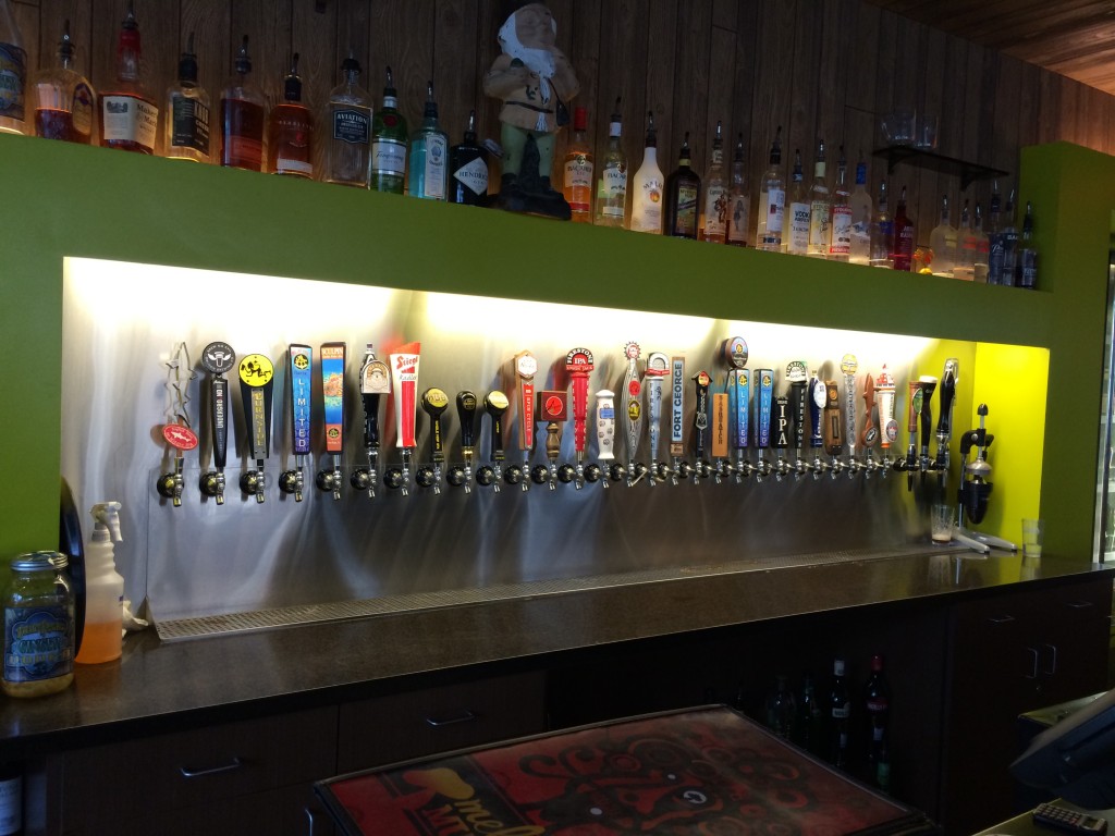 Some of the Taps at Portland's Mellow Mushroom