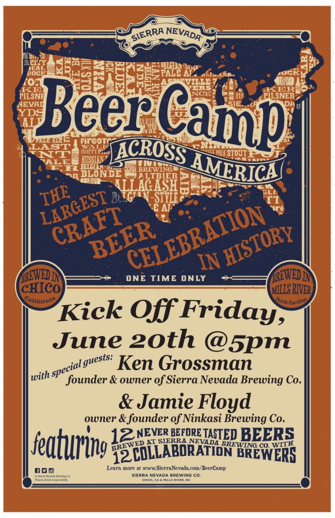 Bier Stein 2x3, 3x5 Sierra Nevada Beer Camp Accross america