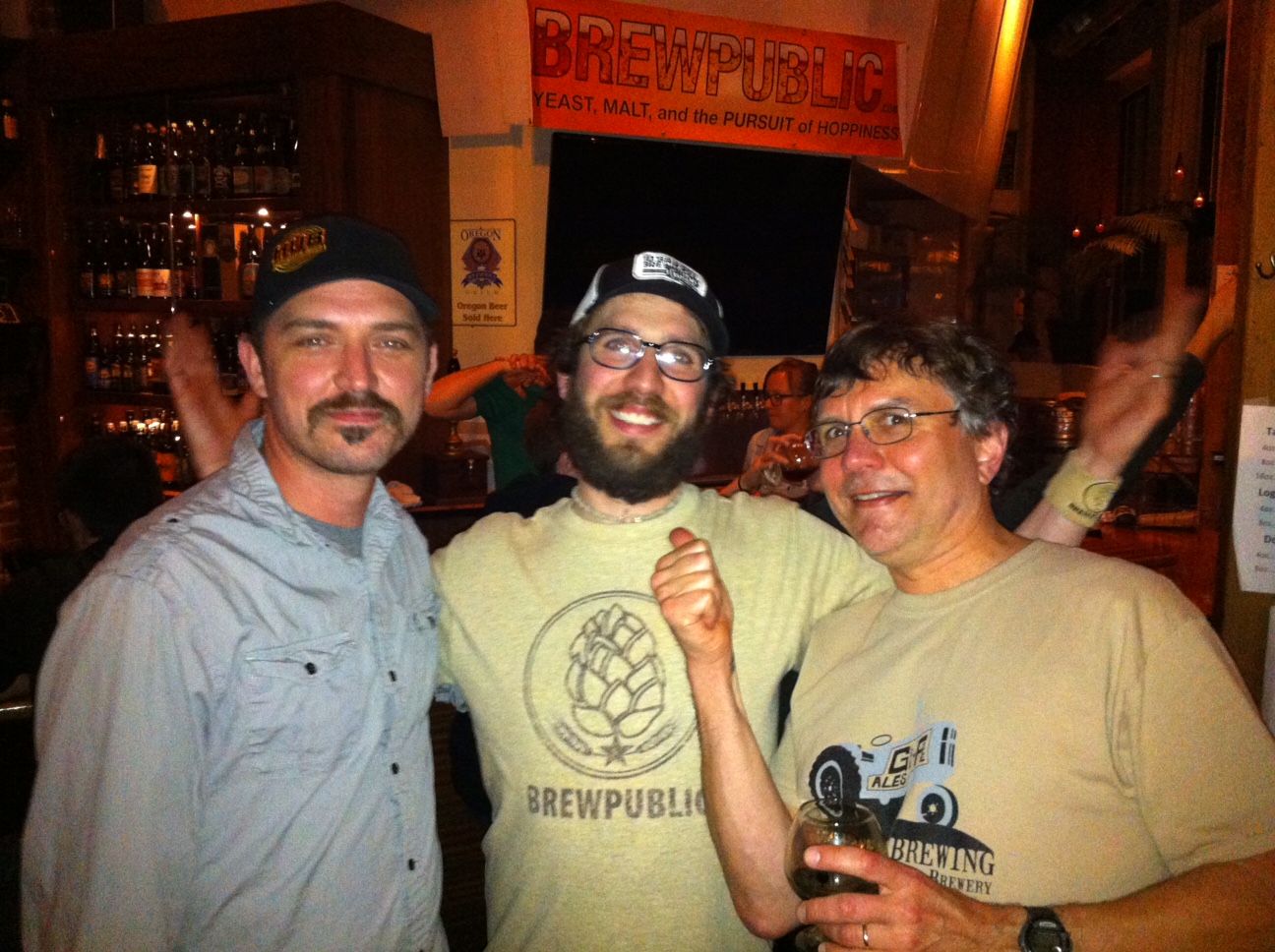  Tom Bleigh, Angelo De Ieso and Carl Singmaster (left to right) at Bailey's Taproom during a past KillerBeerFest.