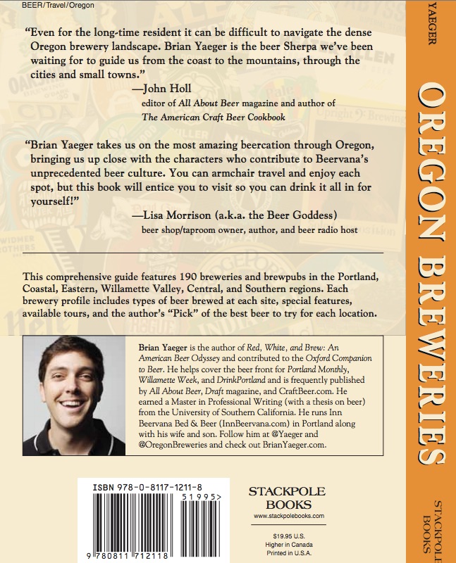 Oregon Breweries (Back Cover) by Brian Yaeger