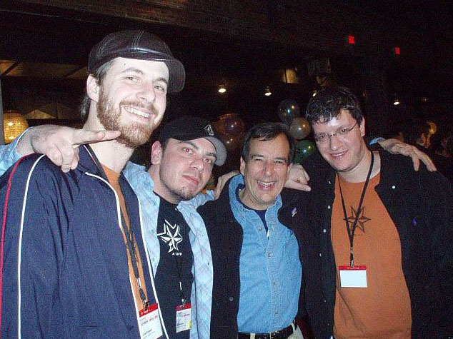 Aaron Stumpf (formerly of Sixpoint), Portlander, Jim Bonomo (now at Rev Nat's Cider), Jim Koch (Boston Beer), and Jeff Gorlechen (Sixpoint Co-Founder)