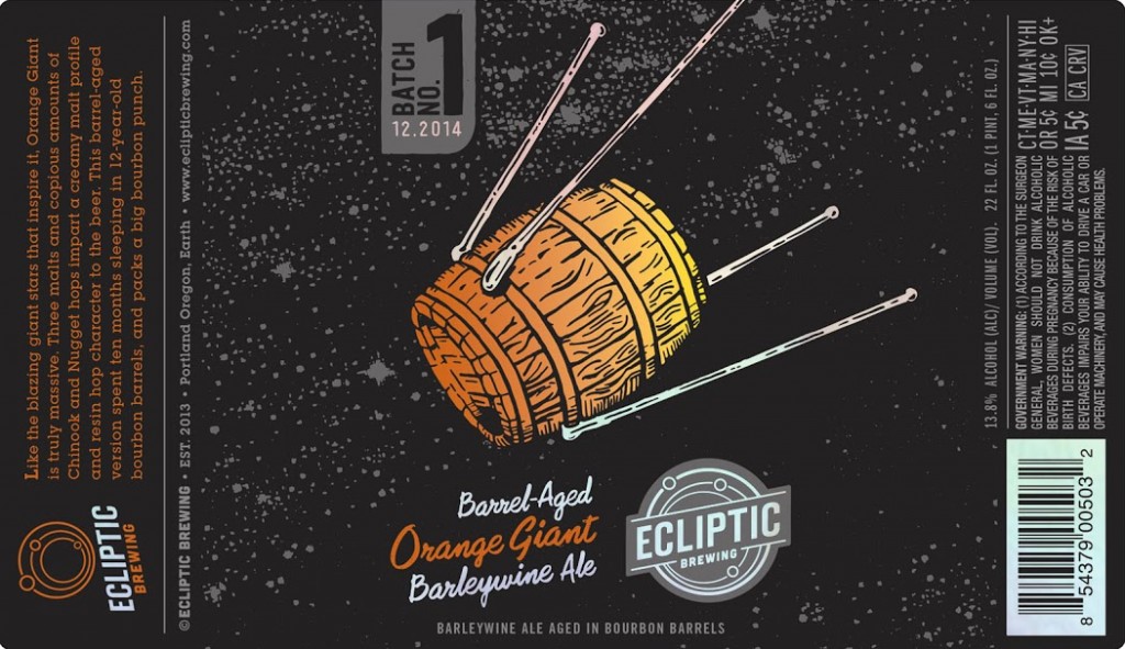 Ecliptic Barrel-Aged Orange Giant Barleywine Ale