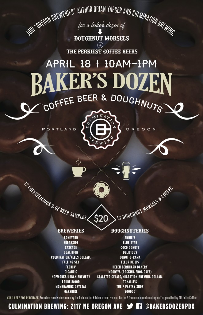 Bakers Dozen Coffee Beer & Doughnuts at Culmination Brewing