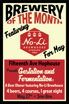 No-Li Brewhouse Beer Dinner at Fifteenth Ave Hophouse