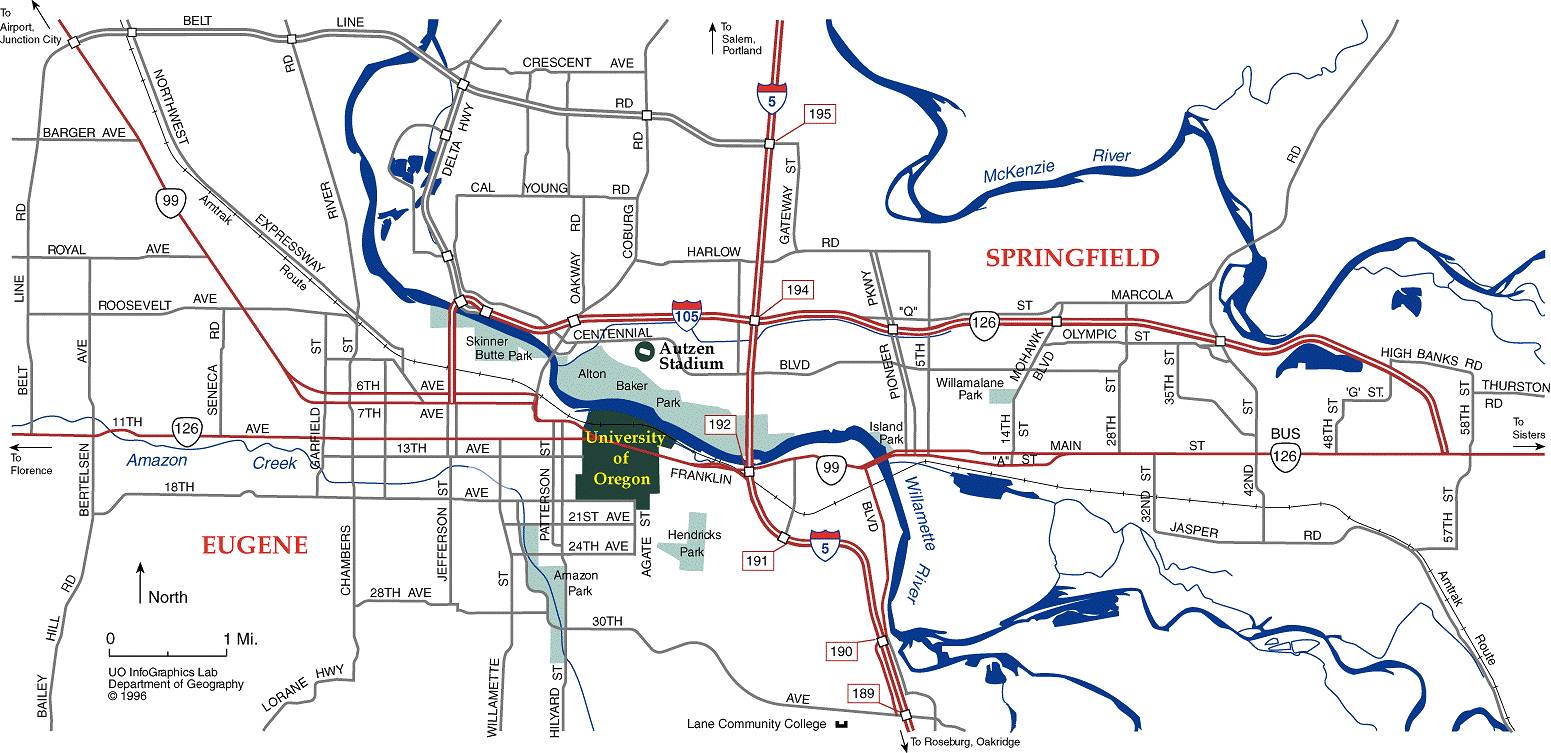 Map Of Cities Near Eugene Oregon Saraveza Beer Staycations – Brewpublic.com