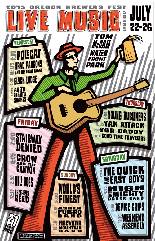 2015 Oregon Brewers Festival Music Lineup