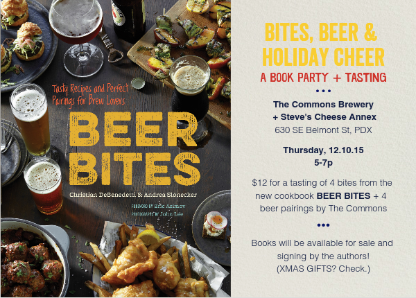 BEER BITES‎ Bites, Beer & Holiday Cheer—A Book Party + Tasting