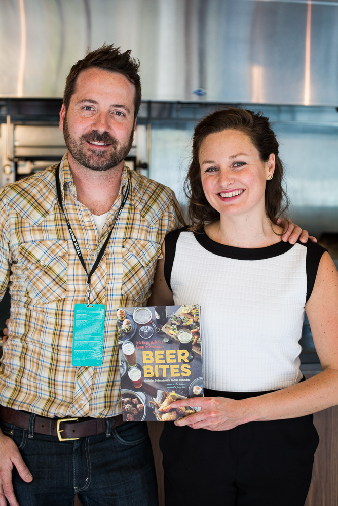 Christian DeBenedetti and Andrea Slonecker co-authors of Beer Bites - Tasty Recipes and Perfect Pairings for Beer Lovers (photo courtesy of Brooke Conroy Bass)