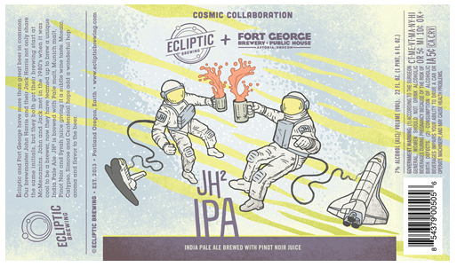Ecliptic Brewing and Fort George Brewery JH² IPA