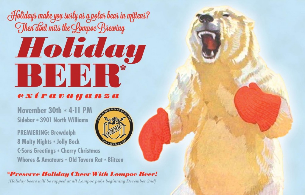 Lompoc Brewing announces its annual Holiday Beer Extravaganza