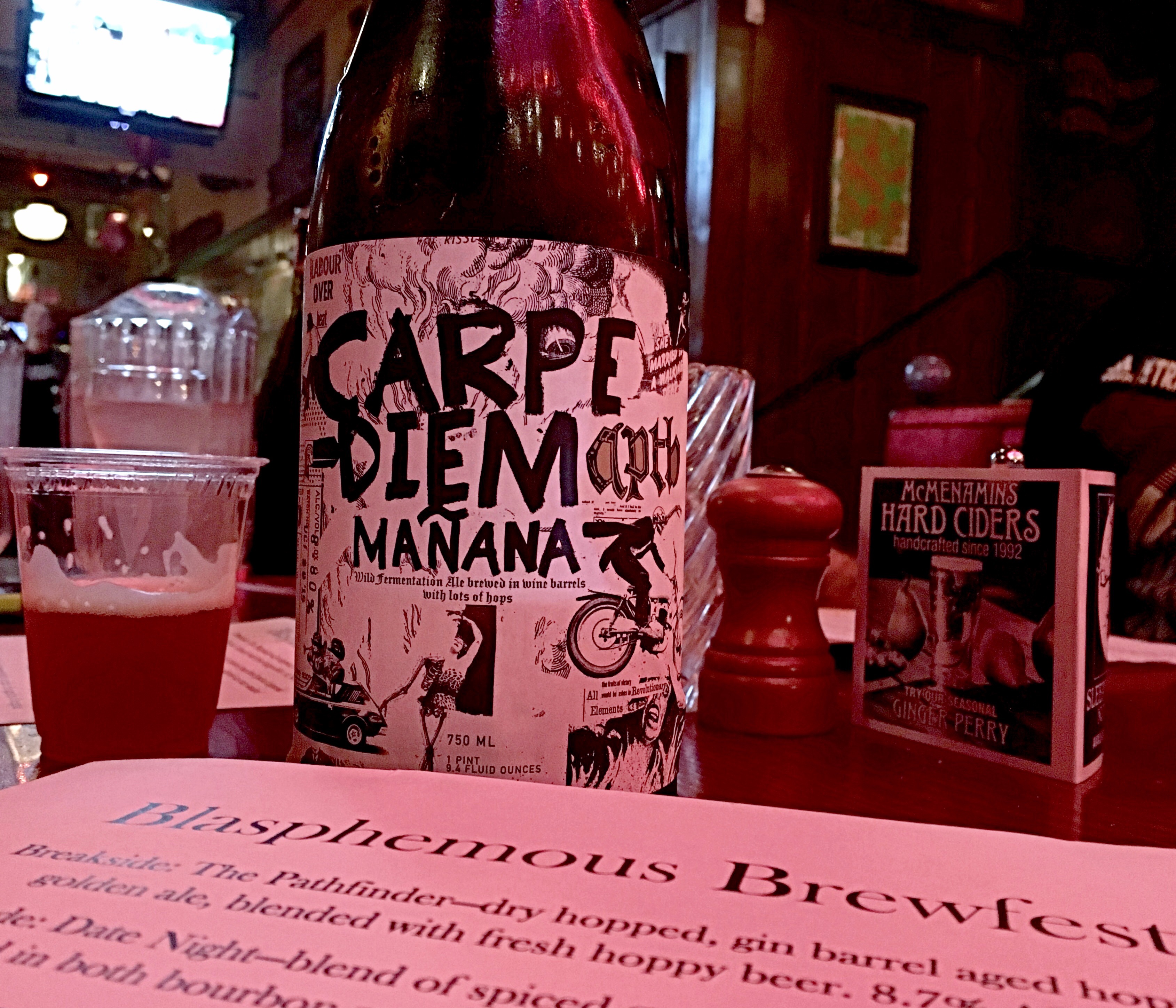 Ale Apothecary Carpe Diem Manana will be pouring at Blasphemous Brew Fest