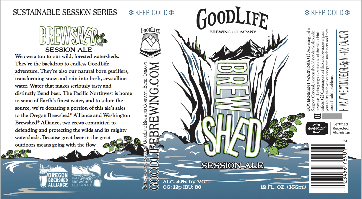 GoodLife Brewing Brewshed® Session Ale Can Label
