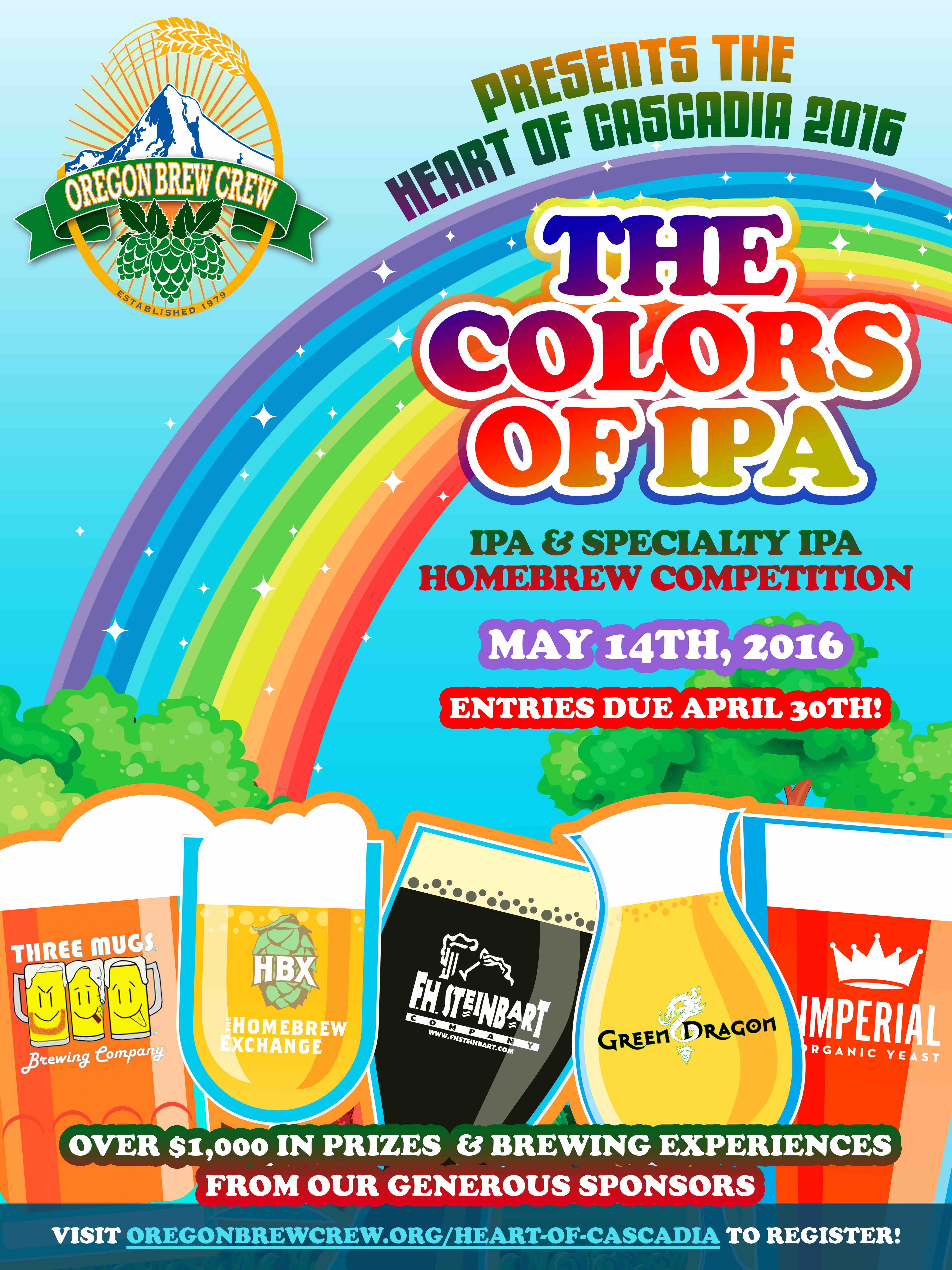 2016 Heart of Cascadia - The Colors of IPA!