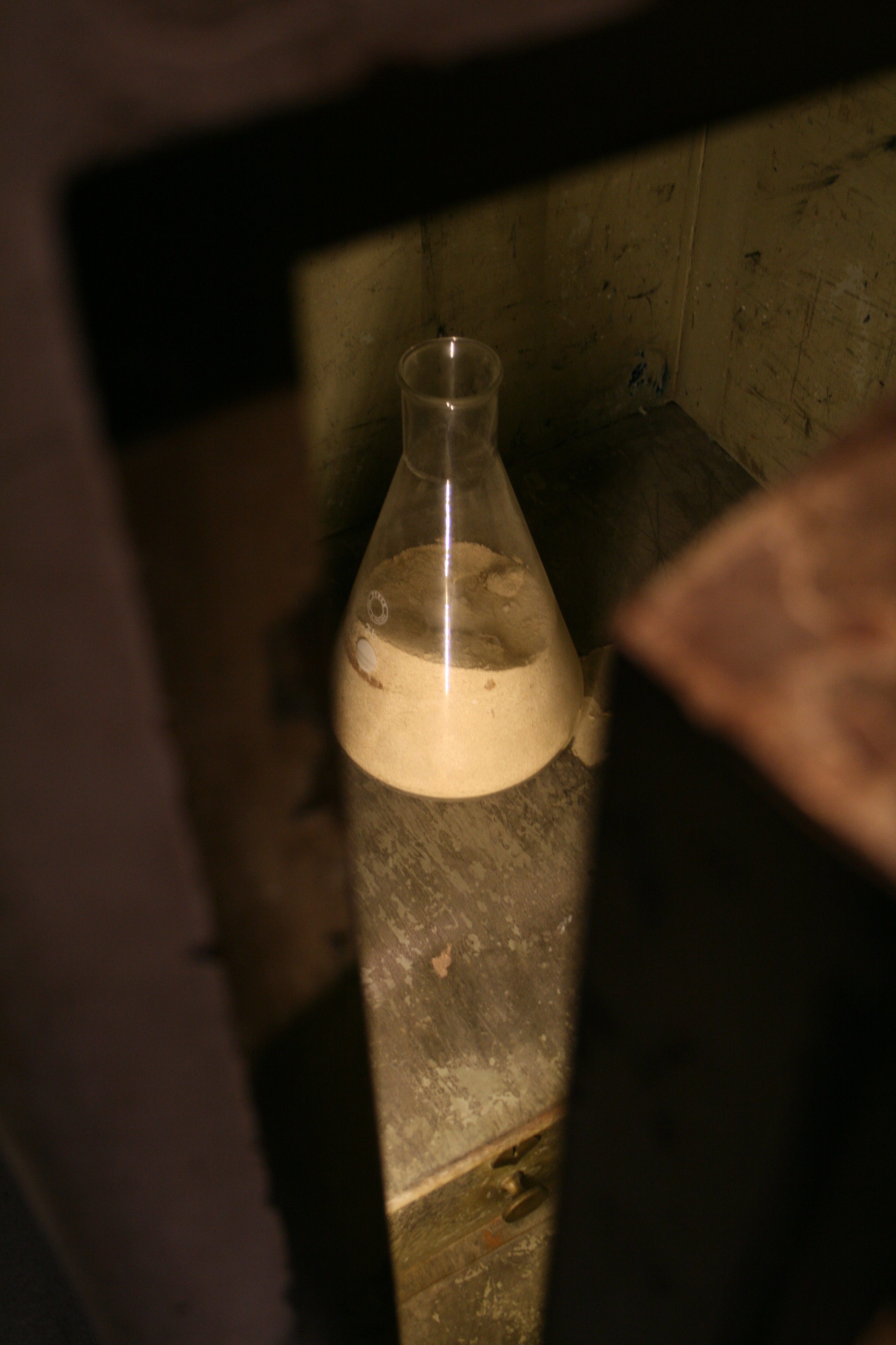 A bottle containing Guinness Yeast at the Guinness Storehouse.