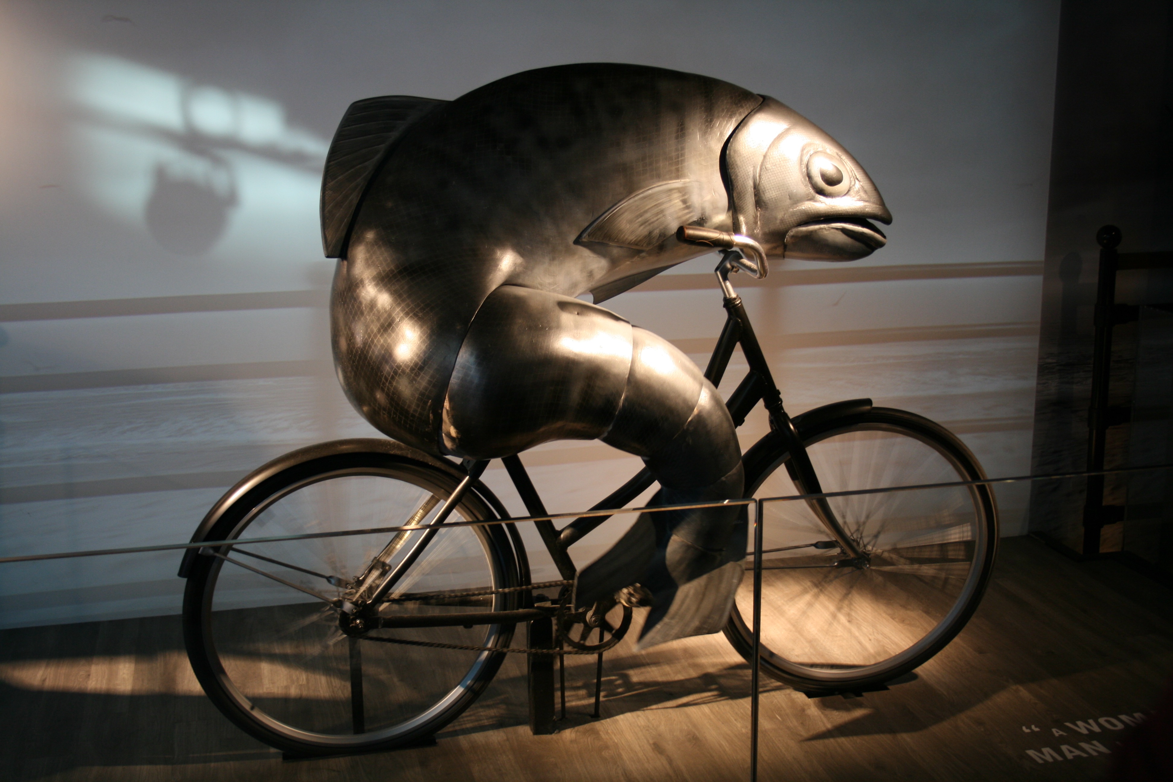 "A woman needs a man like a fish needs a bicycle." - Patricia Irene Dunn at Guinness Storehouse.
